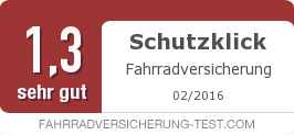 Testsiegel: Schutzklick Fahrradversicherung